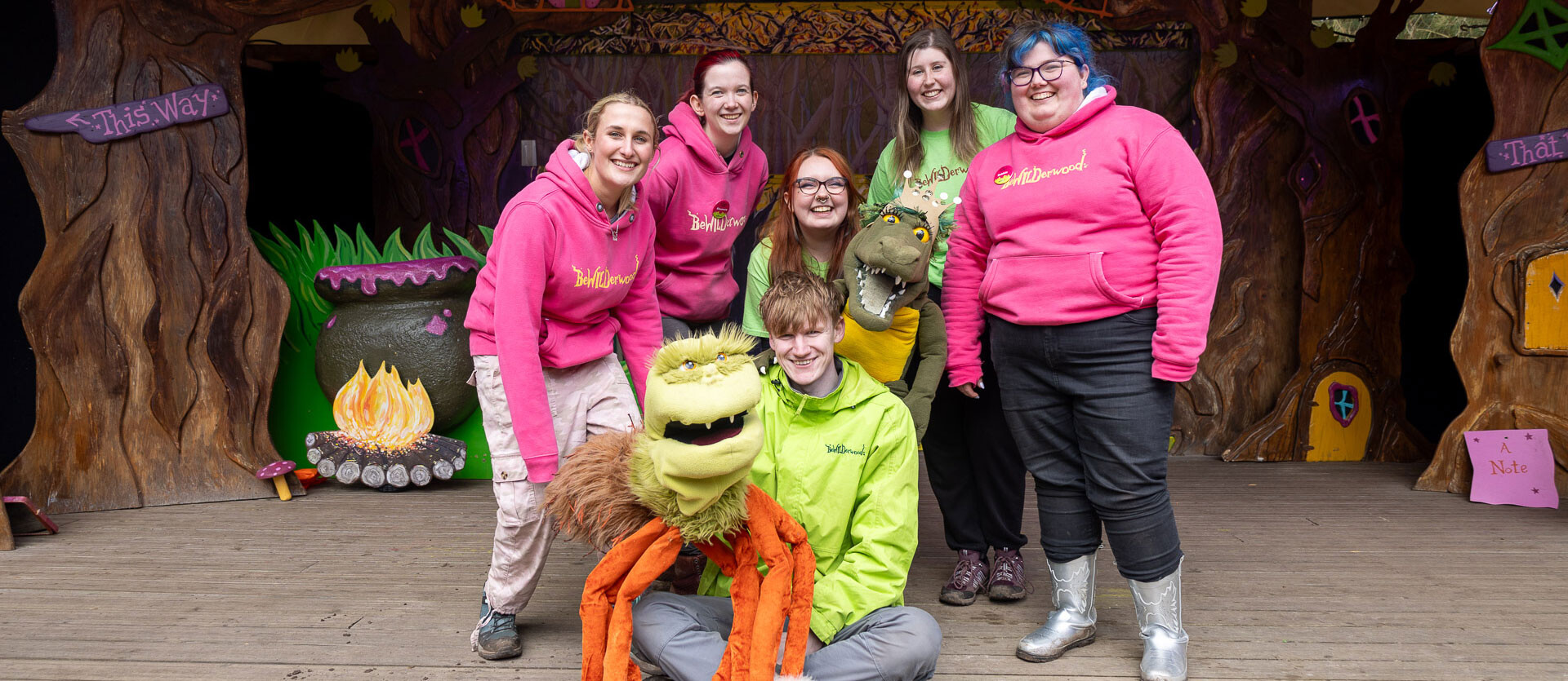 Performers at BeWILDerwood Cheshire