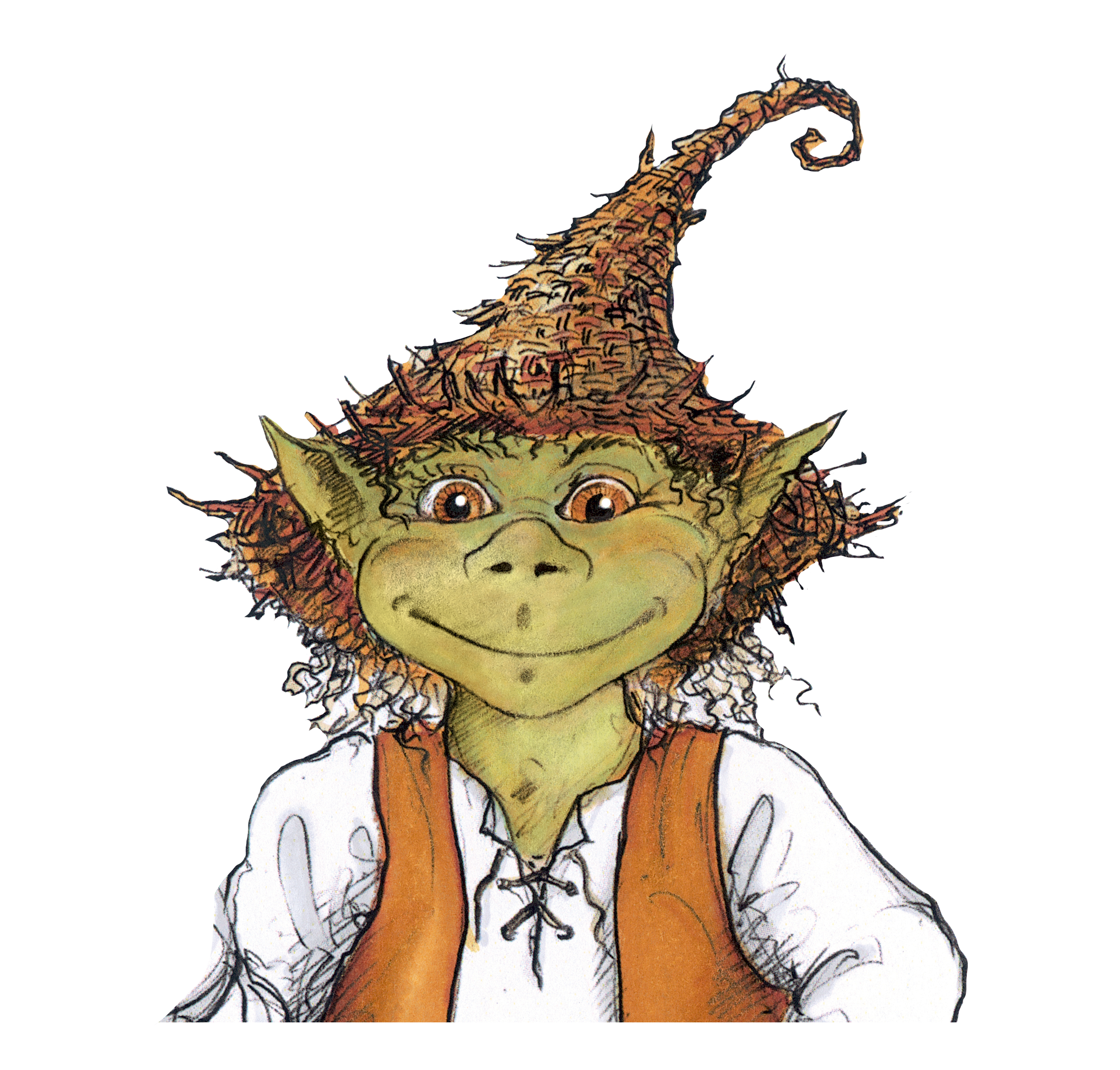 Illustration of Swampy the Marsh Boggle character from Bewilderwood