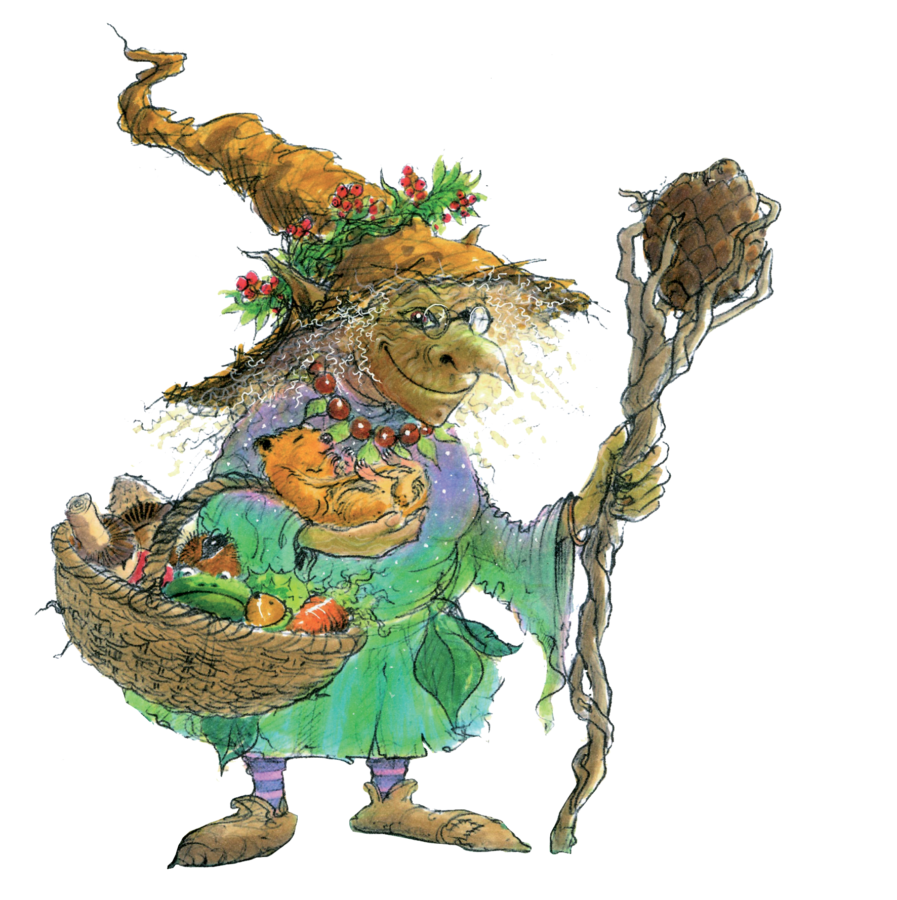 Illustration of the Good Wood Witch character from Bewilderwood