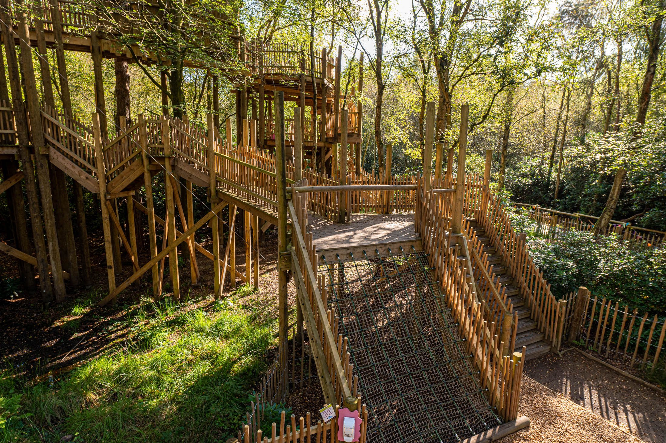 Wooden structure at bewilderwood Cheshire