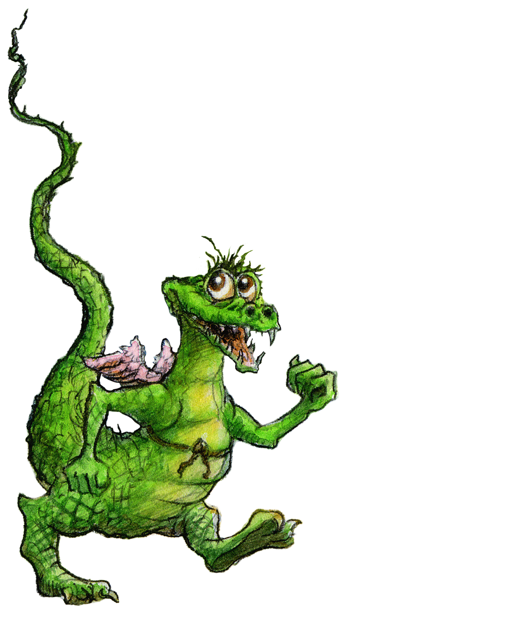 Illustration of Minty the Crocklebog character from Bewilderwood