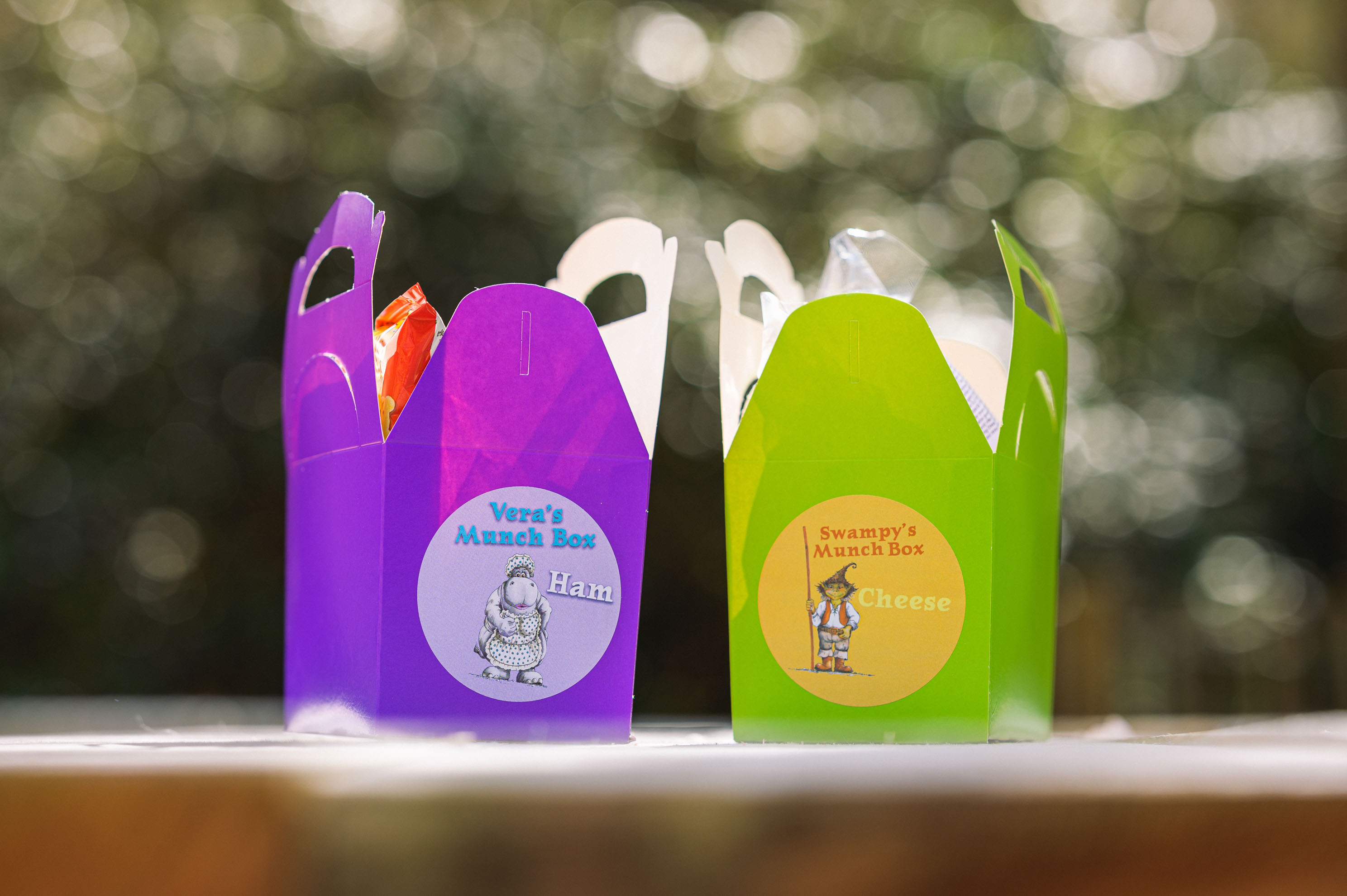 Paper lunch boxes from bewilderwood
